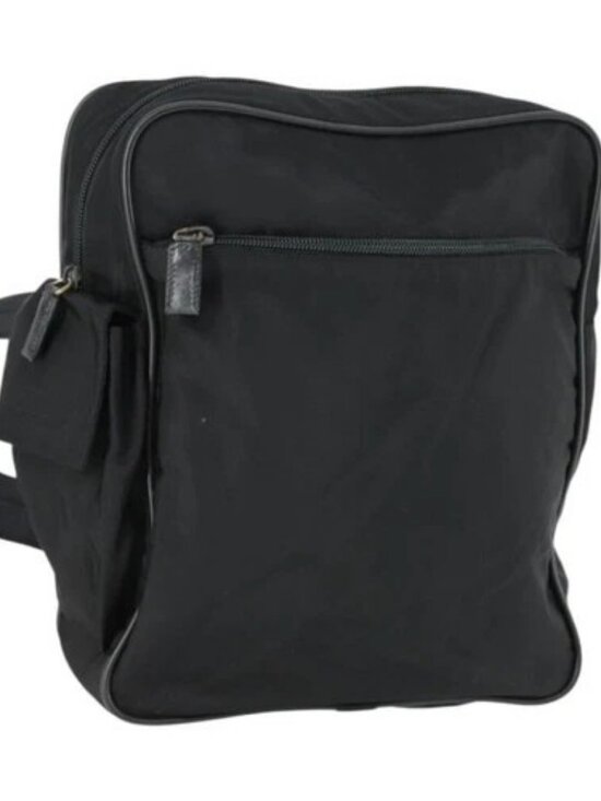 PRADA Handbags - PRADA Shoulder Bag Nylon Black Silver Auth